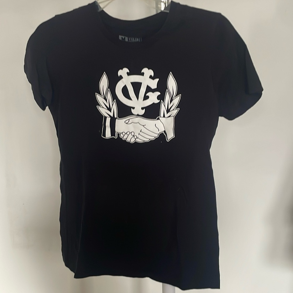 Violent Gentlemen handshake T-shirt size M